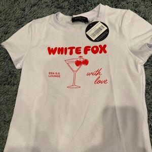 White Fox Women's Relaxed Baby Tee